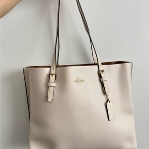 Coach Off-White Leather Tote